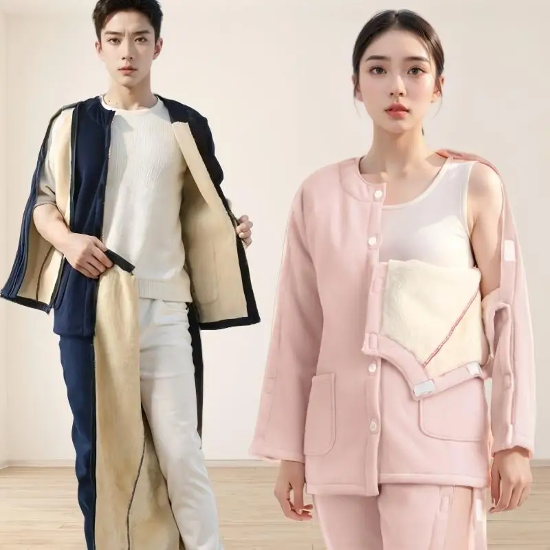 set-per-la-cura-del-calore-pantaloni-a-maniche-lunghe-con-fodera-in-pile-e-design-laterale-aperto-ideale-per-pazienti-anziani-a-letto-post-operatori-e-anziani-paralizzati
