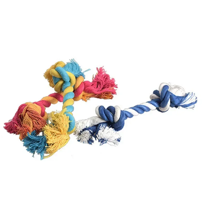 Dog Toy Pet Molar Bite-resistant Cotton Rope Knot for Small Dog Puppy Relieving Stuffy Cleaning Teeth Pet Chew Toys