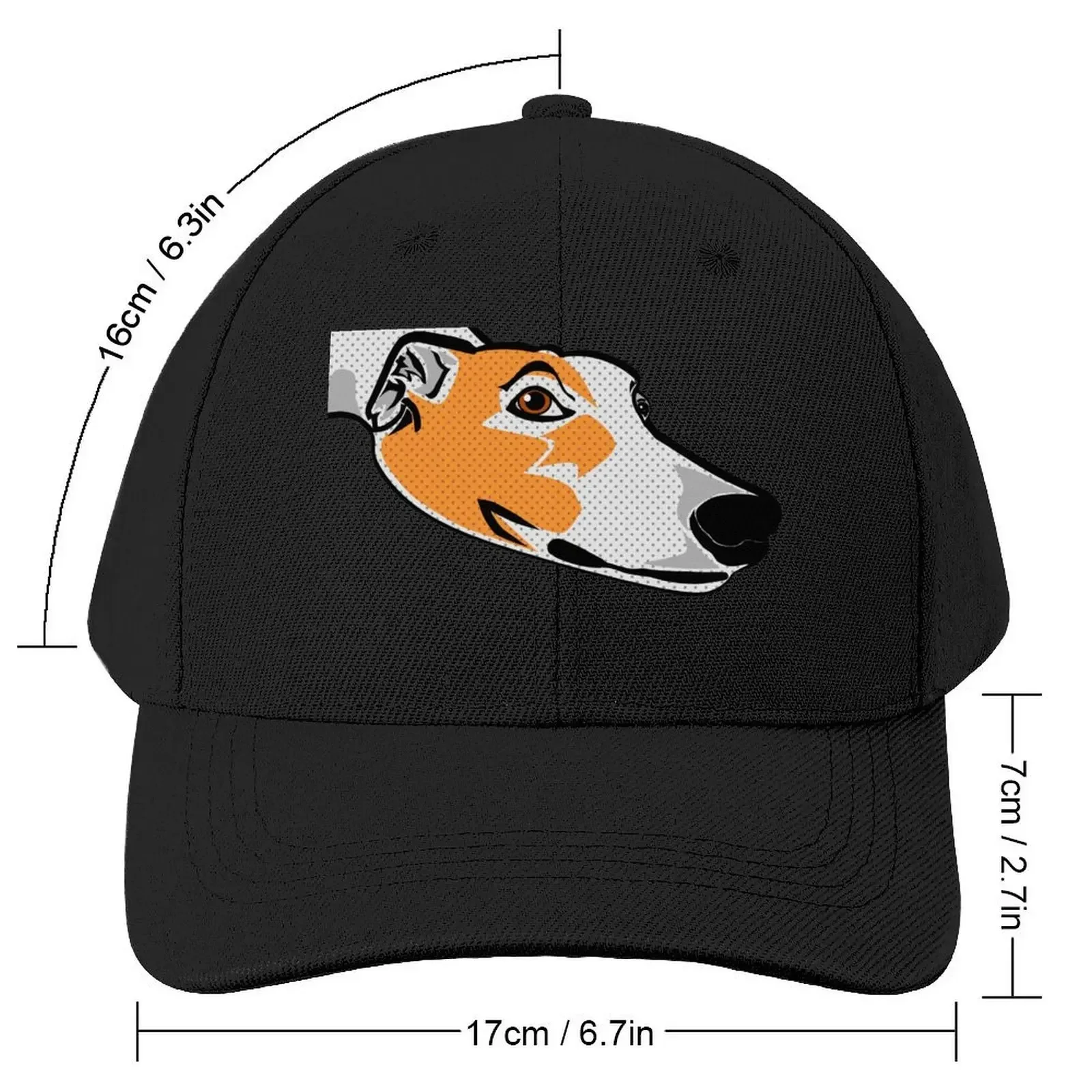 Toby Greyhound Head resting Baseball Cap Luxury Hat Bobble Hat For Men Women's