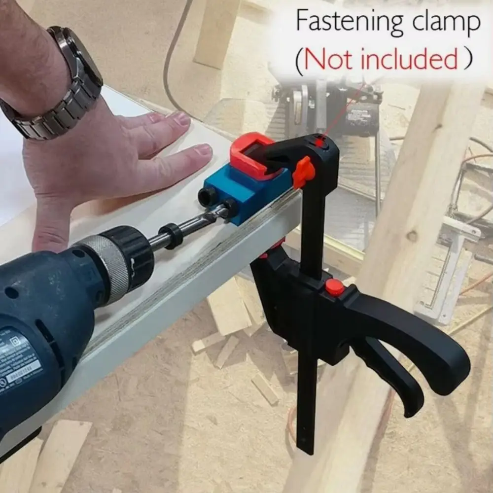 

Набор прецизионных приспособлений для карманных отверстий, регулируемый устойчивый к ржавчине локатор косых отверстий, матовый прочный деревообрабатывающий приспособление, деревянные ручные инструменты