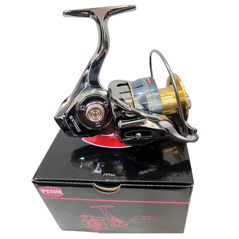 PENN GX1000-7000 Fishing Reel with 13+1 High-End Bearings, 25KG Max Drag, and Bonus PE Fishing Line Gift