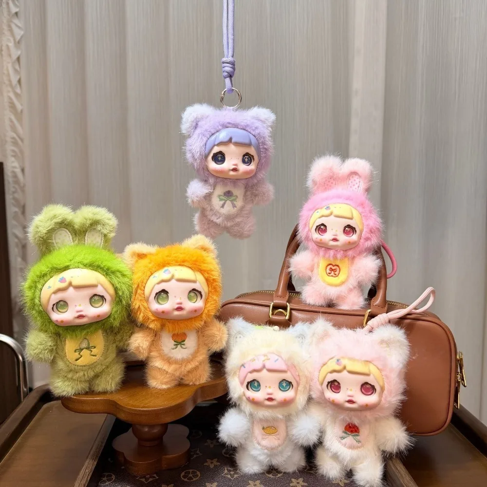 

Cute Soft Doll Lanyard Vinyl Doll Embroidery Craft Plush Toy Ornaments Couple School Bag Decoration Keychain Birthday Gift