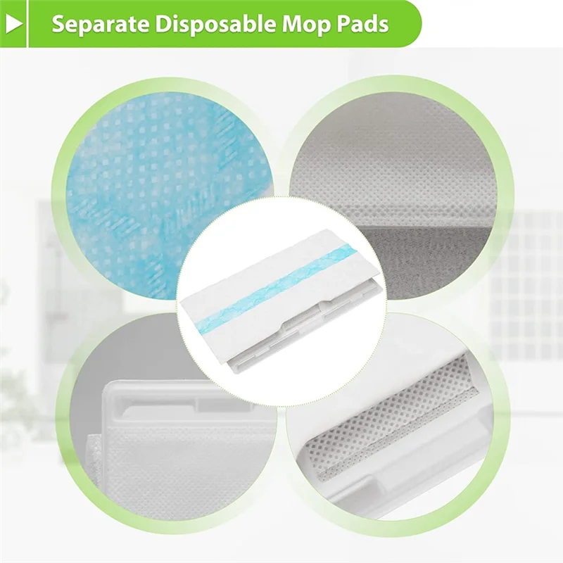 For Shark VACMOP Disposable Hard Floor Vacuum and Mop Pad Refills for Shark Vacmop Pro VM252 VM250 VM200, Part VMP30