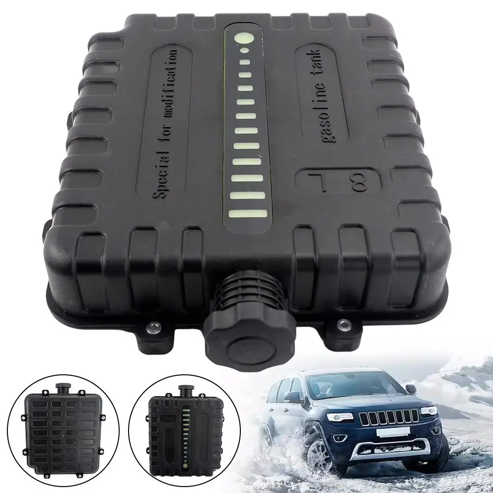 8l Air Heater Fuel Oi Gasoline Storage With Cap For Car Truck Forcaravan Strong Hard Plastic Black C0g0