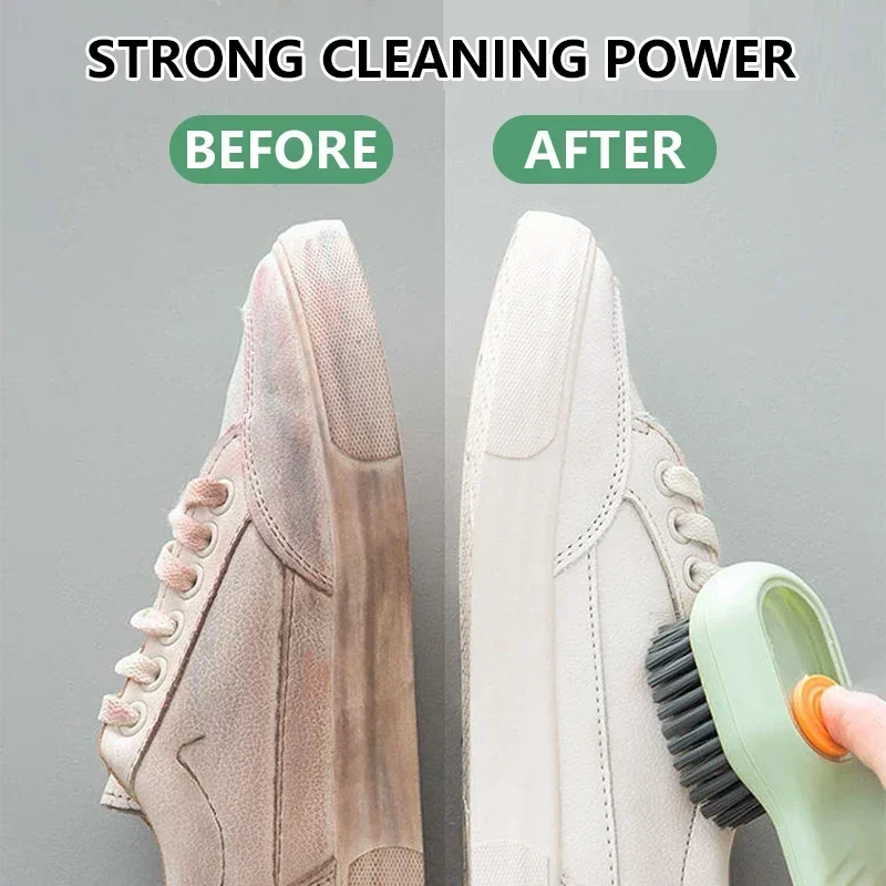 1/2Pcs Multifunctional Cleaning Brush Soft-bristled Liquid Shoe Clothes Brush  Shoe Clothing Board Brush Shoe Cleaner