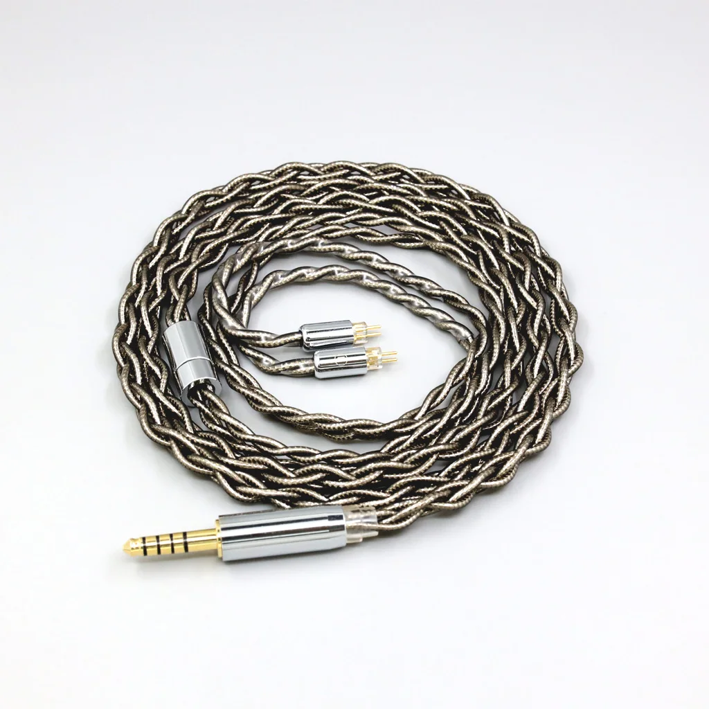 99% Pure Silver Palladium + Graphene Gold Earphone Cable For 0.78mm 2pin BA  W4r UM3X UM3RC JH13 High Step LN008207