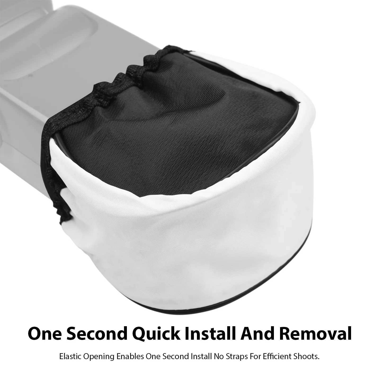 Universal Flash Diffuser Softbox Compatible with All Camera Speedlites Elastic Light Modifier Portable Foldable for Photography
