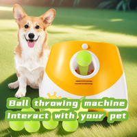 Dog Launcher Automatic Dogs Chase Toy Tennis Throwing Pinball Machine Fun Interactive Throw Rechargable Catapult USB Charging