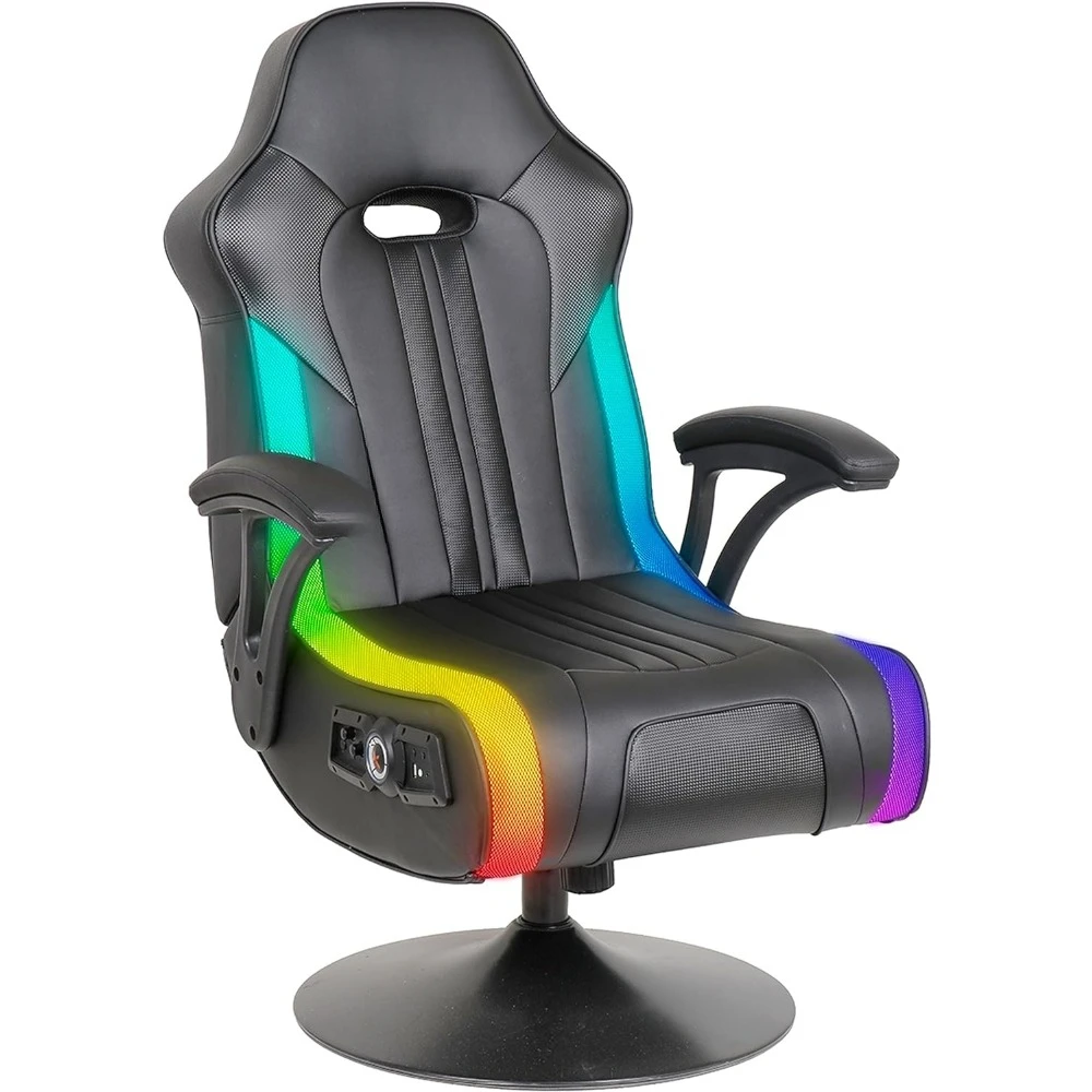 Gaming Chair,Use With All Major Gaming Consoles, Mobile,TV,PC,Bluetooth Audio,Headrest Mounted Speakers, Subwoofer, Foldable