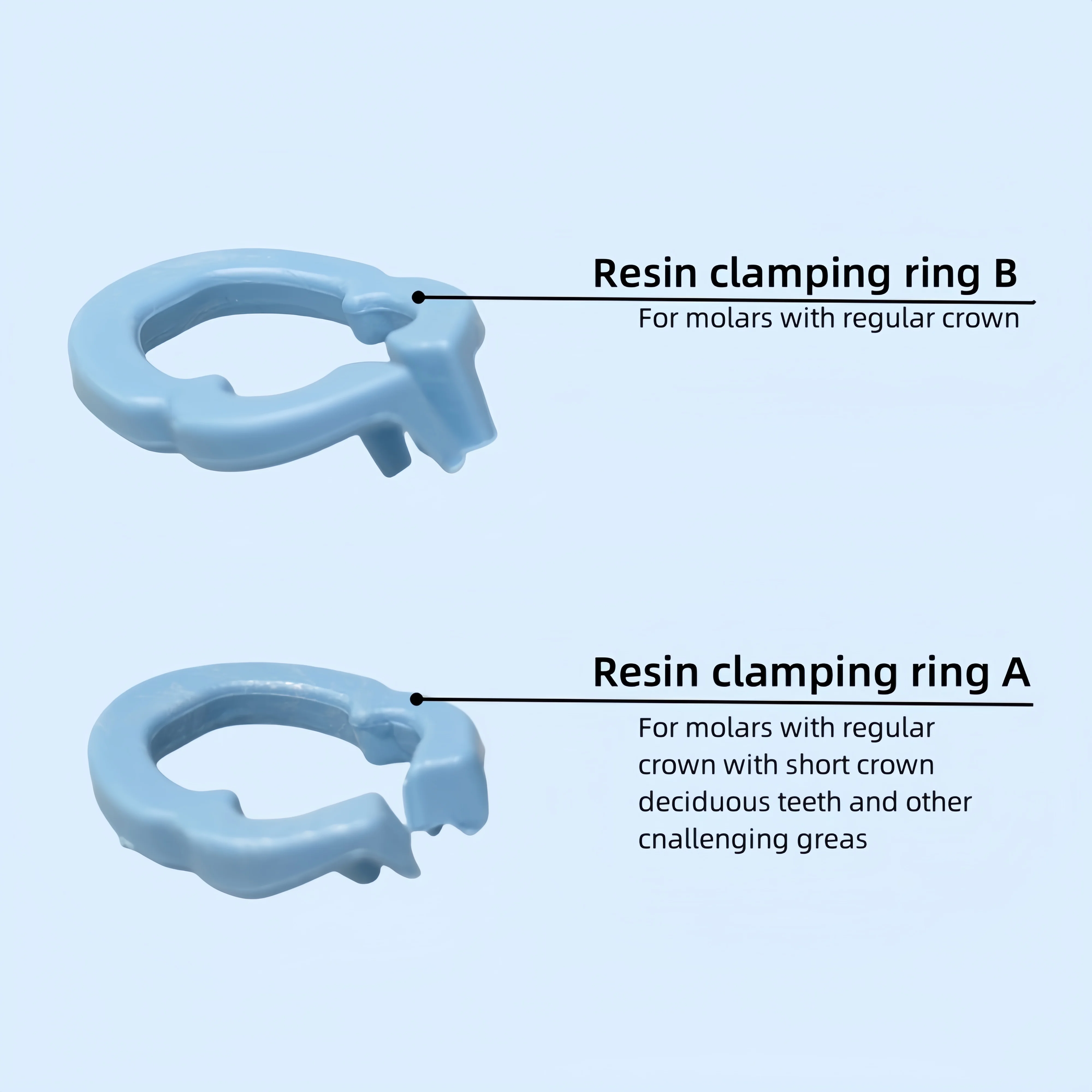 

4Pcs Autoclavable Dental Resin Matrix Clamp Set - Metal Holder for Sectional Contoured Matrices in Restorative Dentistry