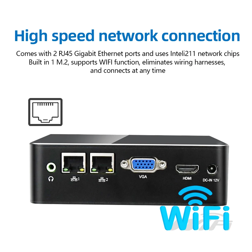 공장 직판 미니 PC 인텔 8세대 I5-8265U 6*LAN 2*DDR4 12*USB 2CAN 지원 8K MFC-1003 팬리스 산업용 서버 컴퓨터