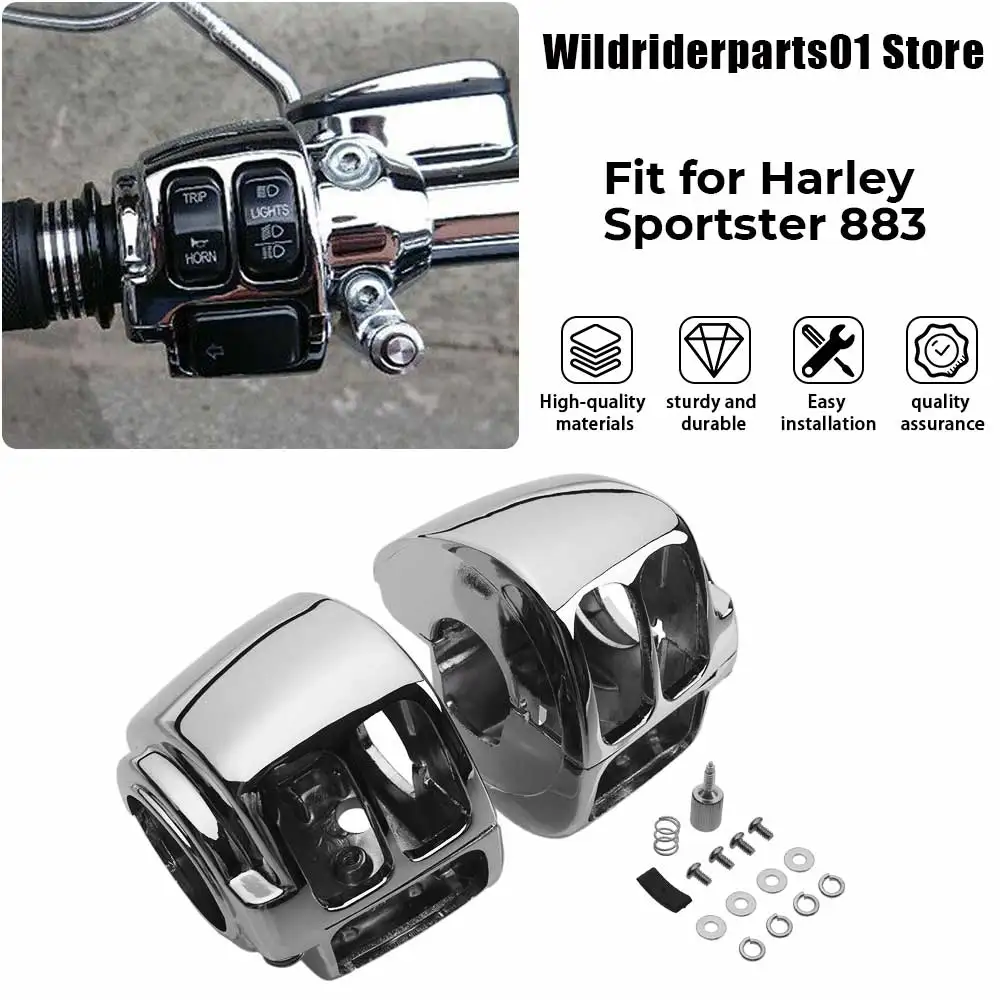 

Аксессуары для мотоциклов, 1 комплект, корпус переключателя управления рулем, комплект чехлов из алюминия для Harley Softail Night Train FXSTB 1998-2009