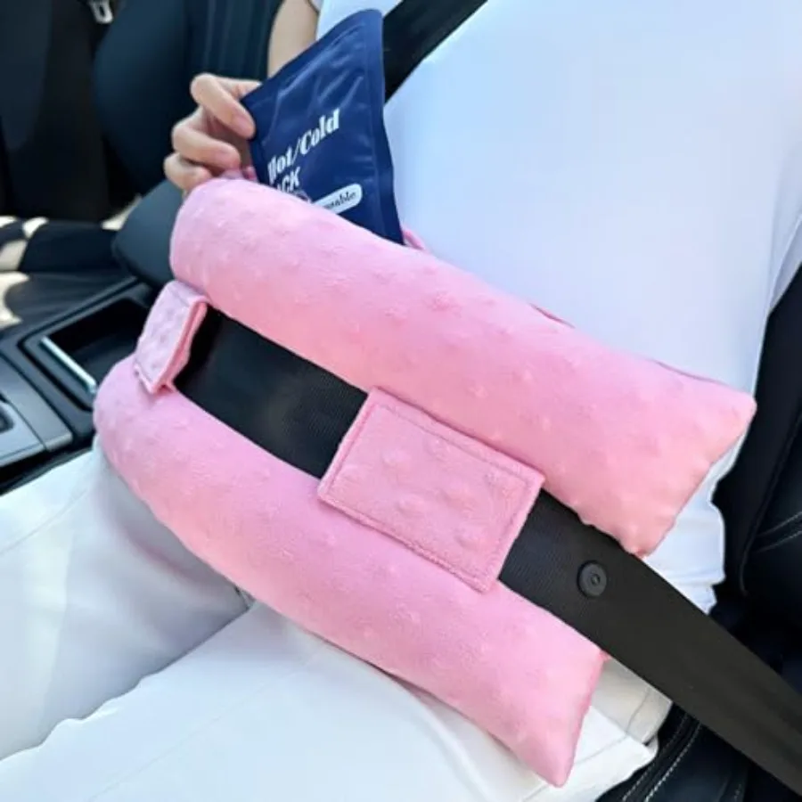 

Hysterectomy Seatbelt Pillow Hysterectomy Recovery Must Haves Post Surgery Abdominal Pillows with Ice/Hot Pocket for Tummy Tuck