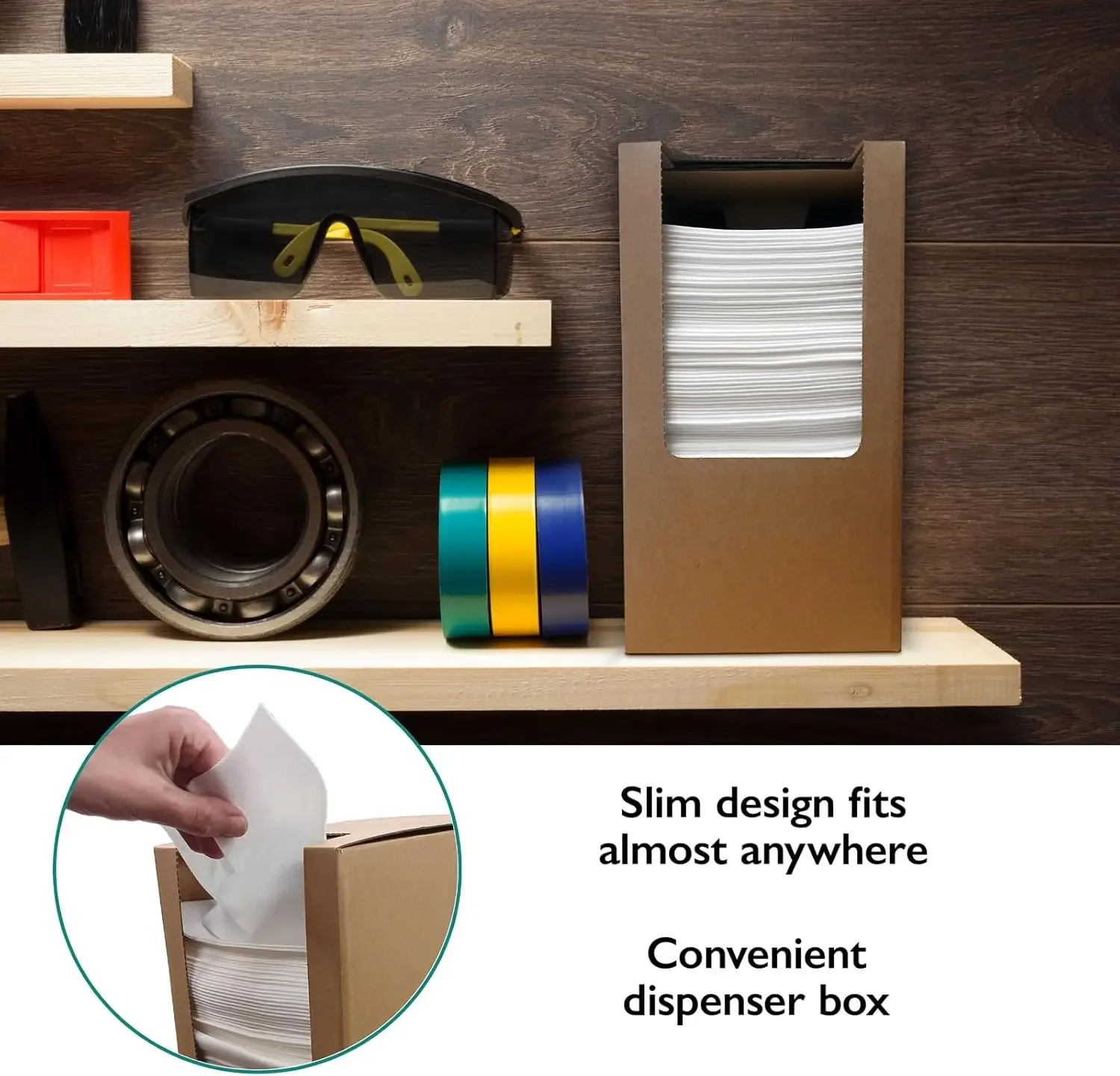 Extra Large Disposable Microfiber Wipes - Lint-Free, Strong & Versatile, Solvent-Resistant, Use Dry or with Water, Cleaners