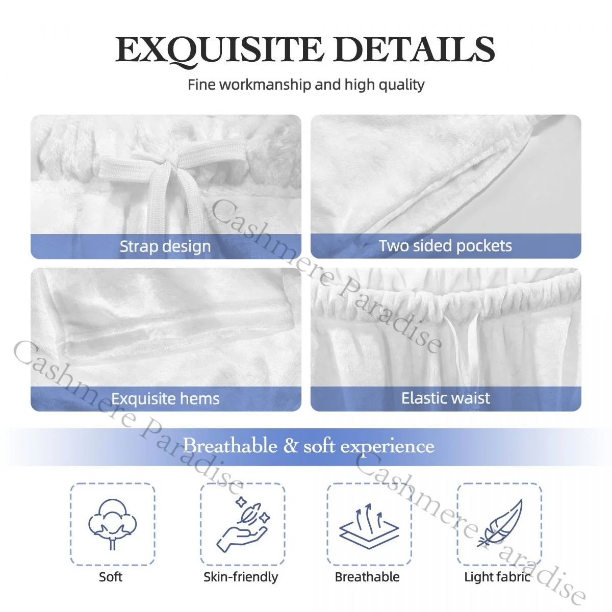 Mughal Garden Flanell-Pyjamahose mit Pfauen- und Vogelbogen für Damen, weiche, warme Schlafhose mit elastischem Bund