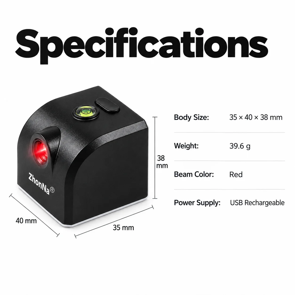 جهاز ليزر محمول صغير من زونا، - مراجعة Laser Level Rechargeable Usb وسعره