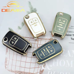 For Chevrolet Cruze Aveo Trax Opel Astra Corsa Meriva Zafira Antara J For Buick 2 3 4 5 Buttons TPU Car Key Case Cover Shell Fob