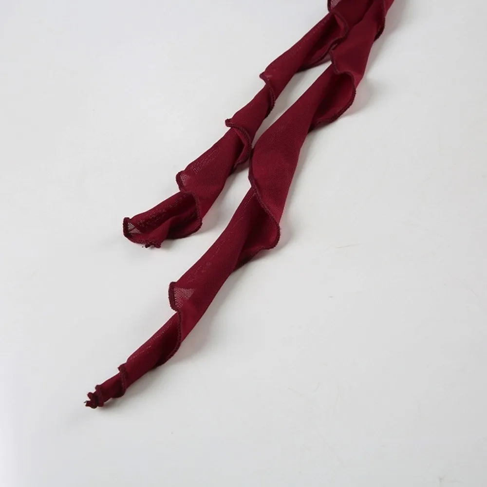 Ensemble jupe courte en cuir à épaules dénudées, haut tubulaire de Style coréen, coupe cintrée, jupe de Bondage avec ceinture, Streetwear