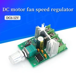 6A Voltage regulator 6V-12V PWM DC Motor Speed Regulator Controller Board Speed Motor Controller Switch Board