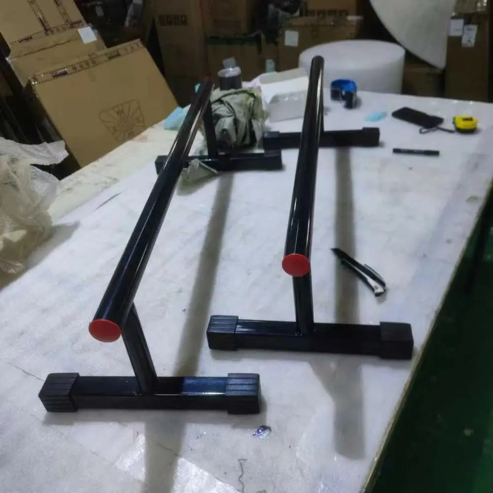 Push-Ups Stands, Iron Russian Style Inverted Solid Wood Russian Style Indoor Inverted Stand Portable Fitness Equipment