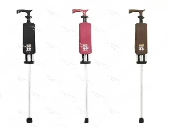 Crutch Chair One-Click Foldable Crutch Stool Multifunctional Non-Slip Band Stool Folding Crutch Chair for the Elderly