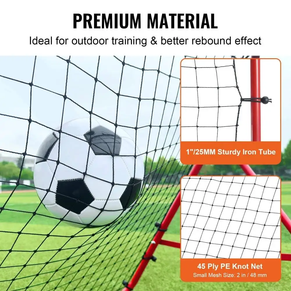 Filet de rebond de football 39x39, filet de but à Angles réglables portables pour enfants, adolescents et tous âges, installation et rangement faciles