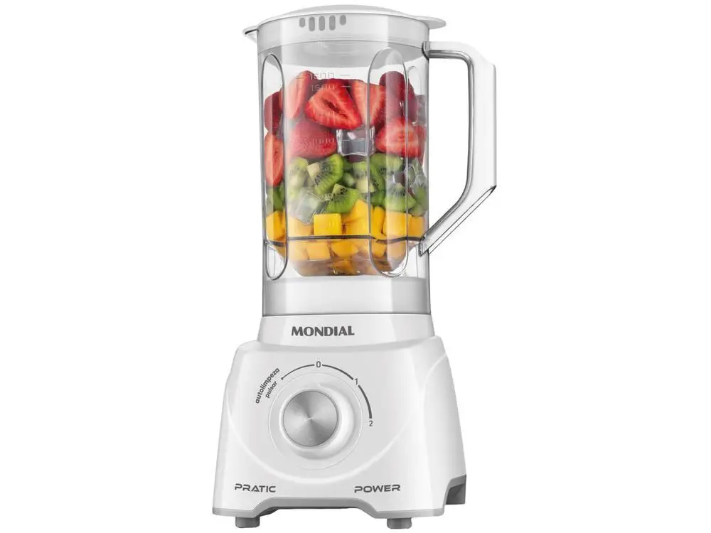 Mondial Pratic Power L-97-W 2 Speed Blender + Pulsar 550W White-220V