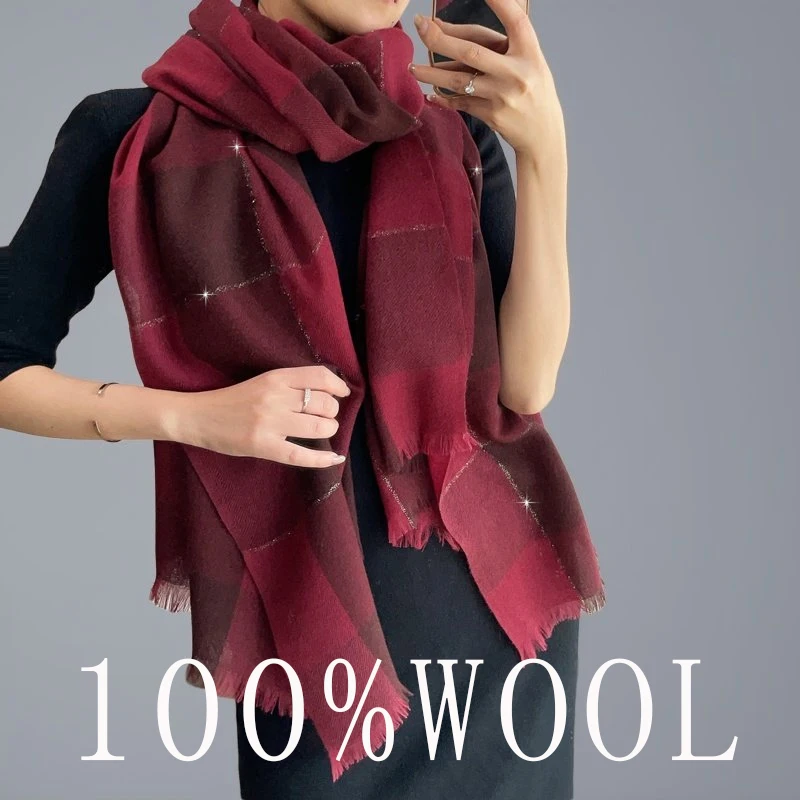 high-end-long-plaid-woolen-scarf-faionable-wine-red-warm-oulder-wrap-for-women-spring-autumn-mom-new-sle-korean-version