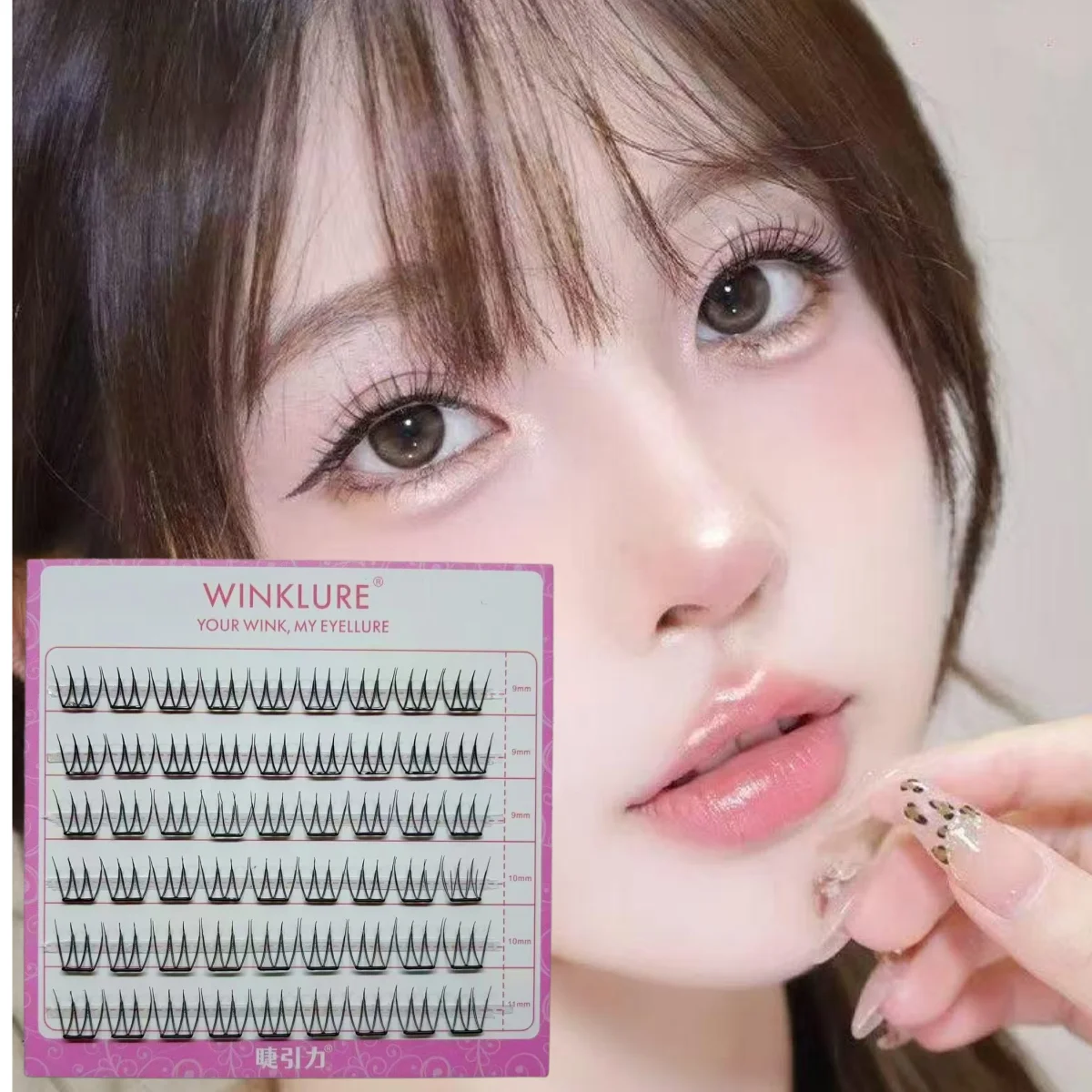 WINKLURE DIY Fairy Eyelashes Eyelash Clusters Natural and Comfortable Glue-free Cute and Agile, Naked Makeup Feeling Eye