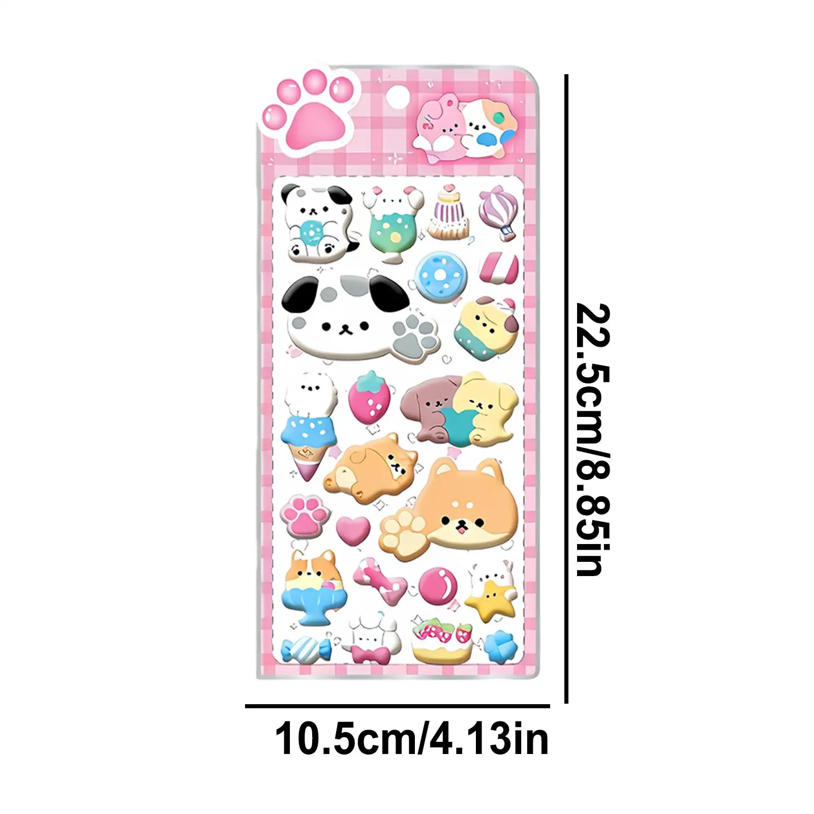 어린이를위한 스티커 만화 동물 스크랩북 데칼 노트북을위한 귀여운 동물 데칼 전화 케이스 파티 생일 교실 활동