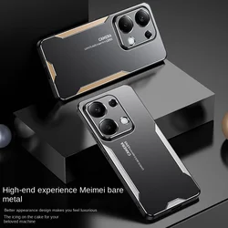 For Xiaomi Redmi Note 13 Pro 4G Case Hard Aluminum Alloy + PC Shockproof Protective Back Cover Case For Redmi Note 13 Pro Plus