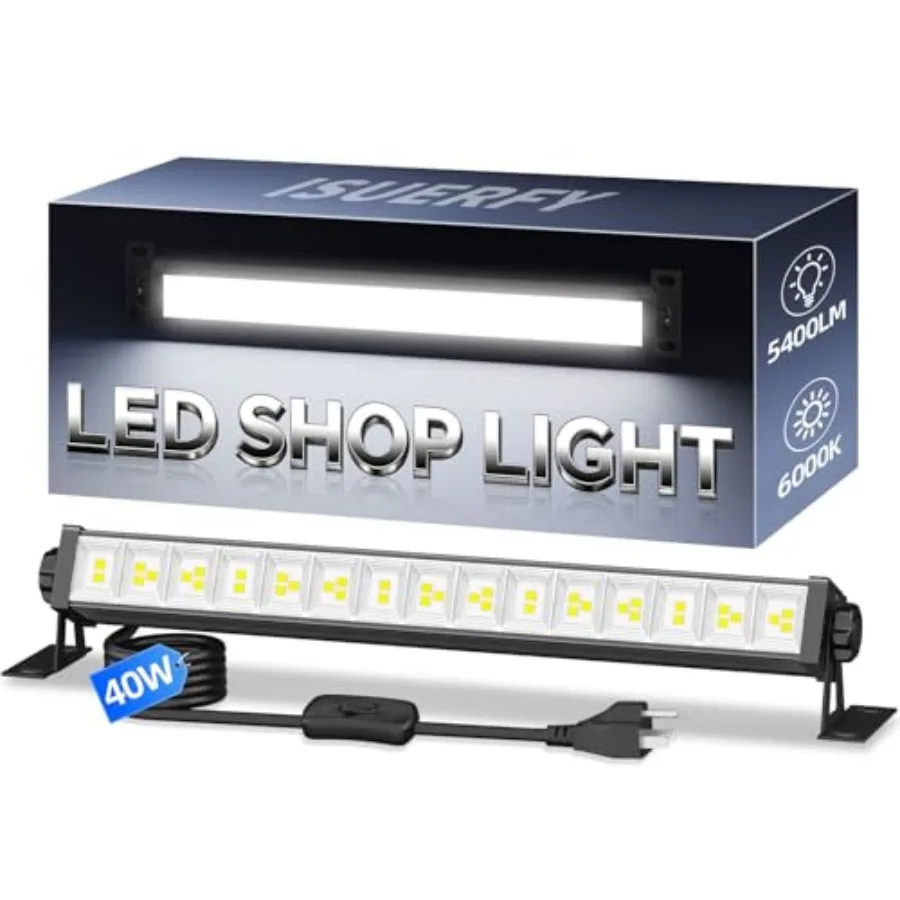40W LED Garage Light with On Off Switch