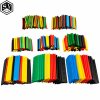 127Pcs / 164PCS/328Pcs Car Electrical Cable Tube kits Heat Shrink Tube Tubing Wrap Sleeve Assorted 8 Sizes Mixed Color