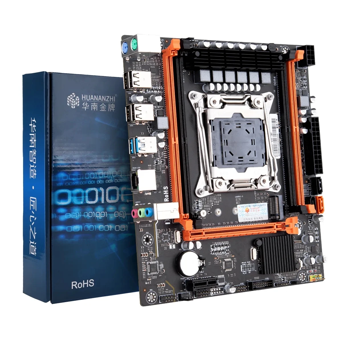 Imagem -04 - Placa-mãe Huananzhi X99 4mf Lga 20113 Xeon X99 Placa-mãe com Intel e5 2620 v3 M.2 Nvme 2x8g Conjunto de Kit Combinado de Memória Ddr4 Ecc