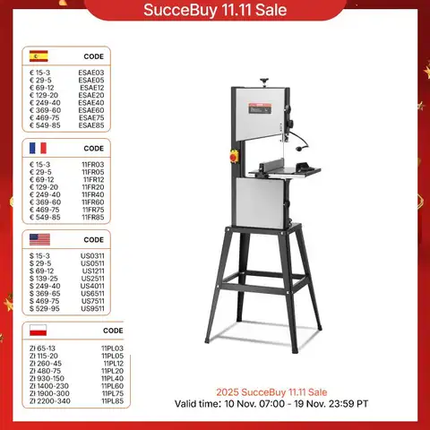SucceBuy 10/14Inch Band Saw 2-Speed Continuously Benchtop Bandsaw with Optimized Work Light for Woodworking Aluminum Plastic