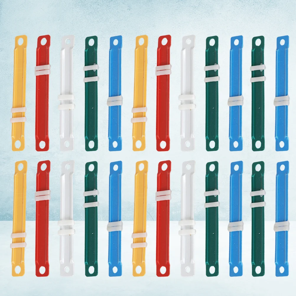 100 Pcs Plastic Binding Clips Waterproof Rust Resistance Document ganizer Loose Leaf Fasteners Stationery Supplies File