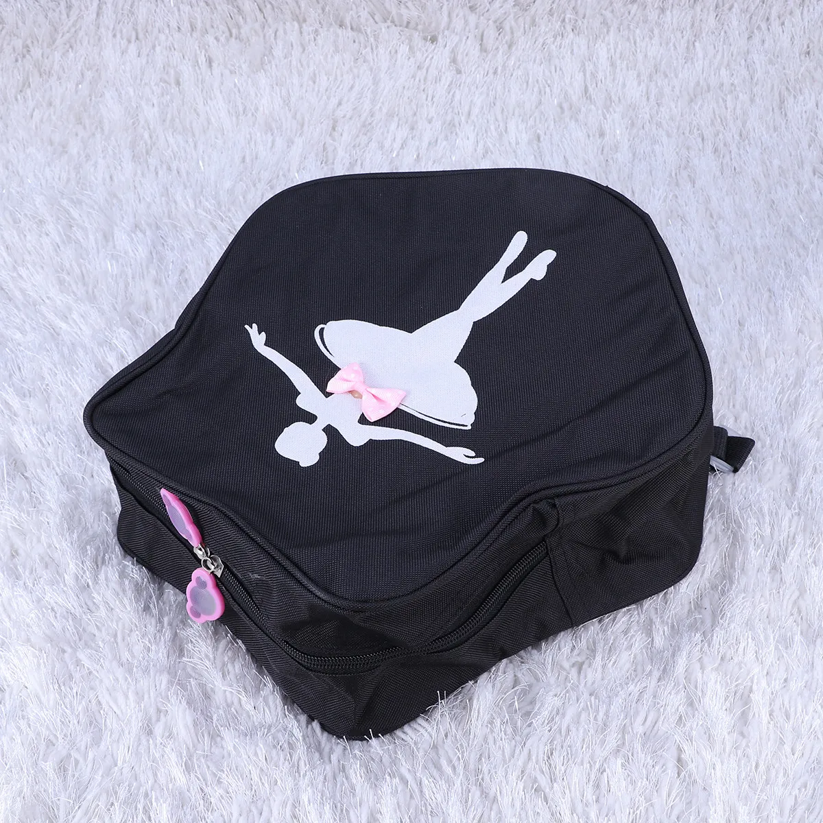 mochila-infantil-de-danca-1-peca-bolsa-de-ombro-para-ballet-mochila-criativa-para-meninas-com-ziper-padrao-de-bailarina-preta-armazenamento-para-lanche-e-livros