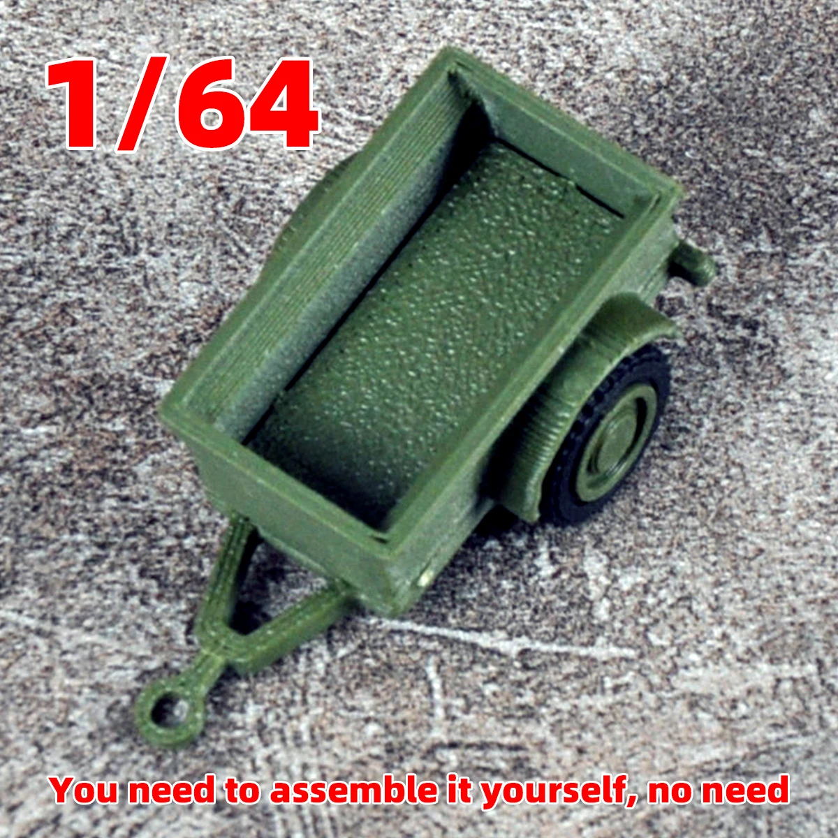 Montage-Set Statisches Plastikmodell-Kit Mehrzweck-Auto SUV Geländewagen Auto-Artillerie 1/64 – Detail 9