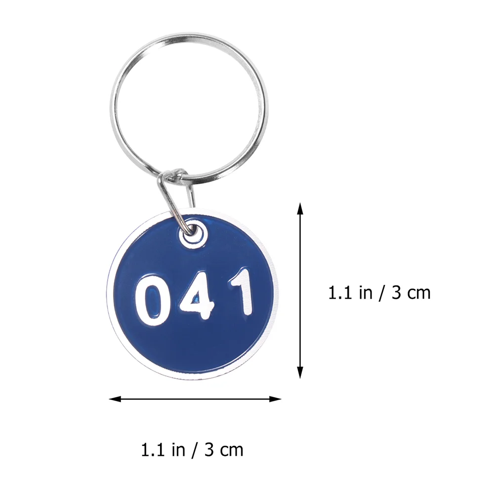 Lockers for Storage Key Ring Labels Luggage ID Tags Number Aluminum Alloy Plates Metal