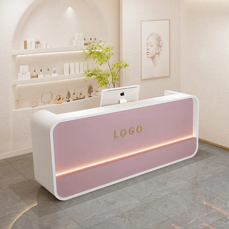Mesas de recepção modernas para hotel, bar, beleza, exibição de luxo, mesas de recepção executiva, design comptoire, móveis para sala de estar