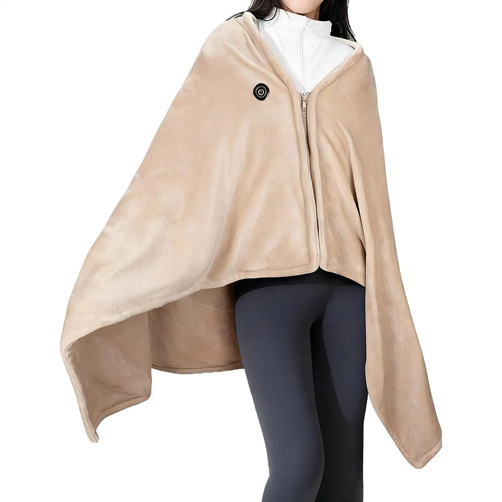 

Портативная шаль с подогревом, переносная электрическая USB перезаряжаемая грелка, портативное электрическое одеяло для комнаты, офиса, школьного туристического лагеря