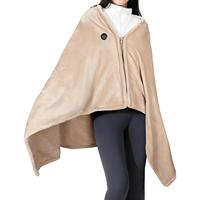 Portable Heated Shawl Wearable Electric USB Rechargeable Warmer Portable Electric Blanket For Room Offices School Travel Camp