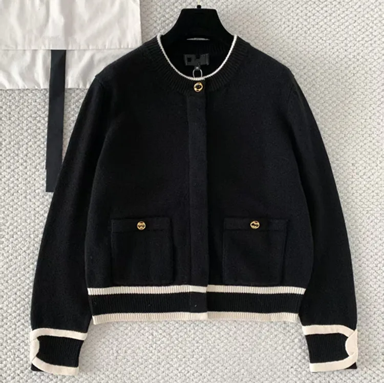Customization European women's clothing - new summer styles for 2026 Long-sleeved multi-color cashmere knitted sweater Cardigan