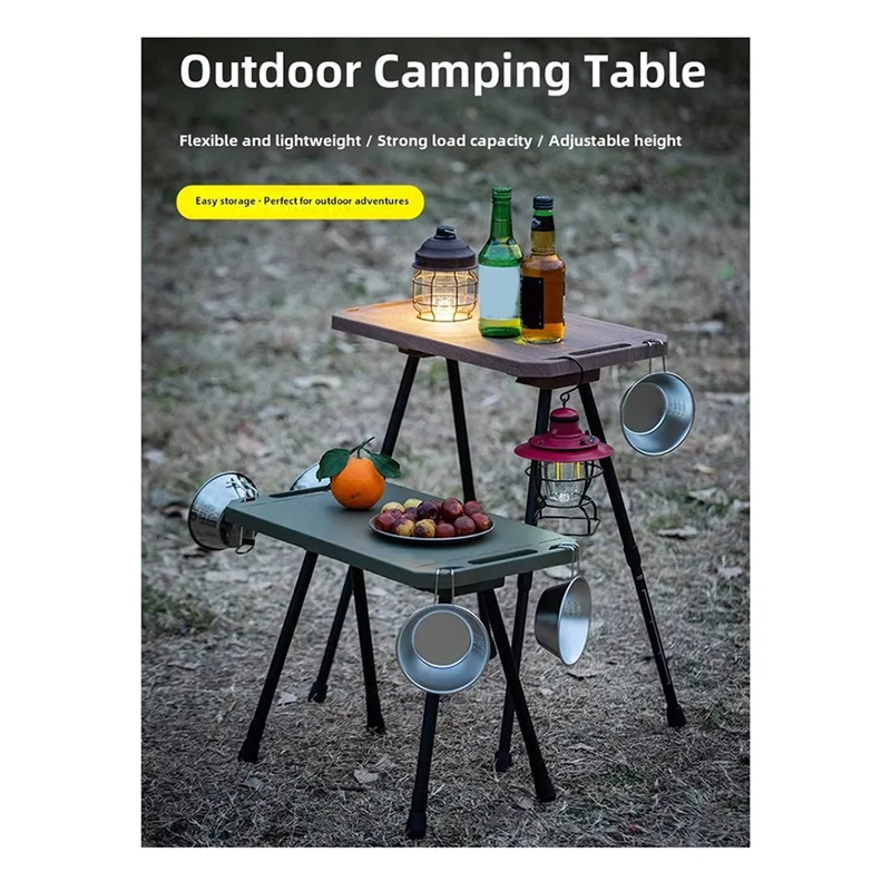 

YLS-Aluminum Alloy Folding Table Foldable Camping Table Adjustable Height Outdoor For Beach Picnic Desk Gear
