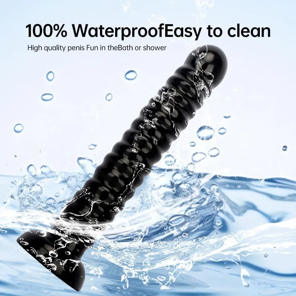 Huge Black Bead Anal Plug Dildos Giant Butt Plug Vagina Massage Ass Dilator G-Spot Stimulator Soft Penis Sex Toys for Women Men - view 4
