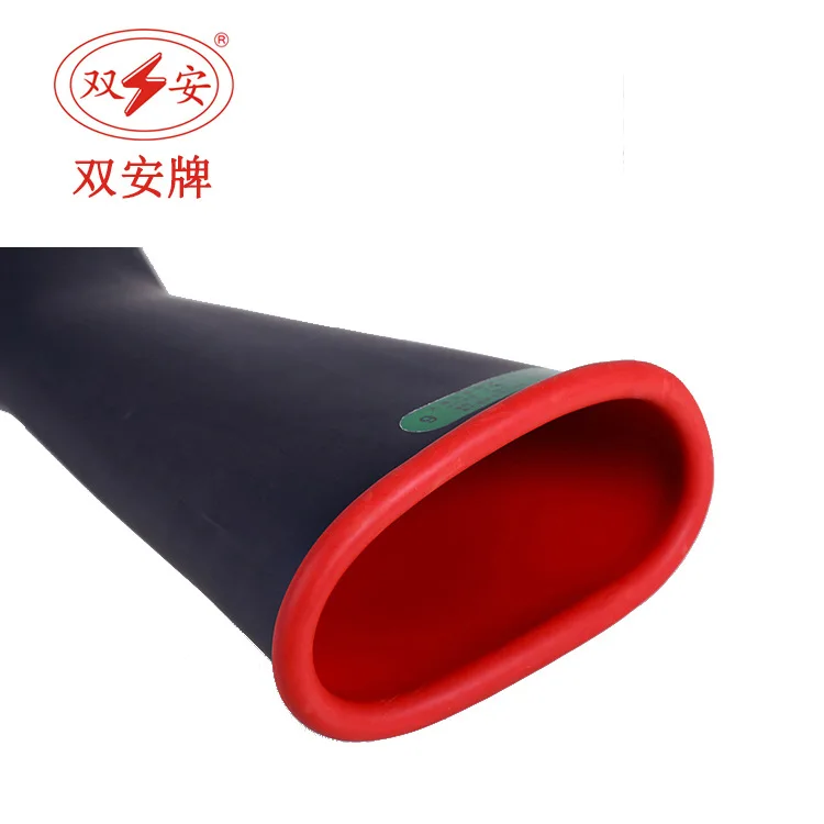 Guanti isolanti elettrici in lattice nero grado 202503 Lunghezza 410 mm Tensione di prova 30KV Tensione di lavoro 20kV Funzione antiscivolo