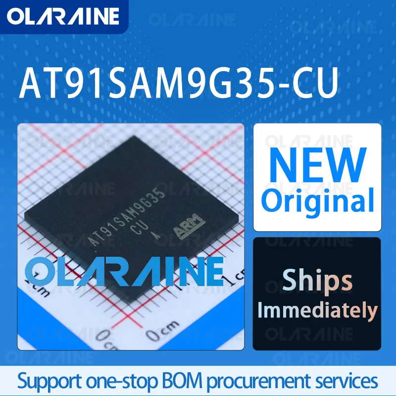 

1/5/10Pcs AT91SAM9G35-CU BGA-217 Microprocessor - MPU RoHS Core ARM926EJ-S The data bus width is 32 bits Voltage 1 V