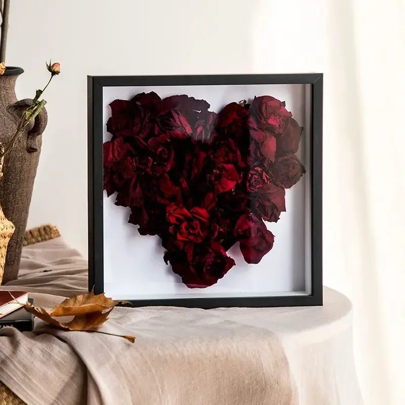 Three Dimensional Hollow Specimen Display Frame Handmade Clay Dried Flower Placement Photo Frame Stage Painting Frame Mounting