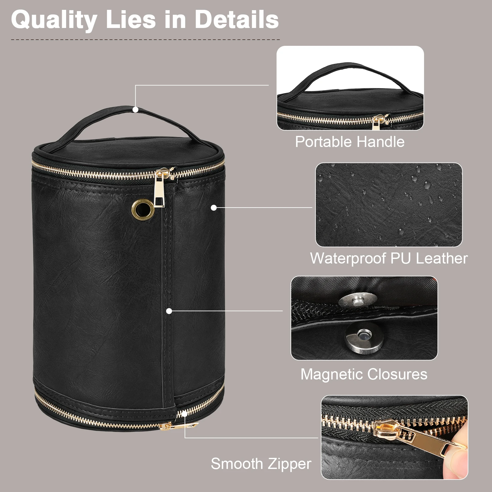 حقيبة أدوات تجميل جلدية للرجال - مراجعة Travel Accessories Pouch For Men وسعره