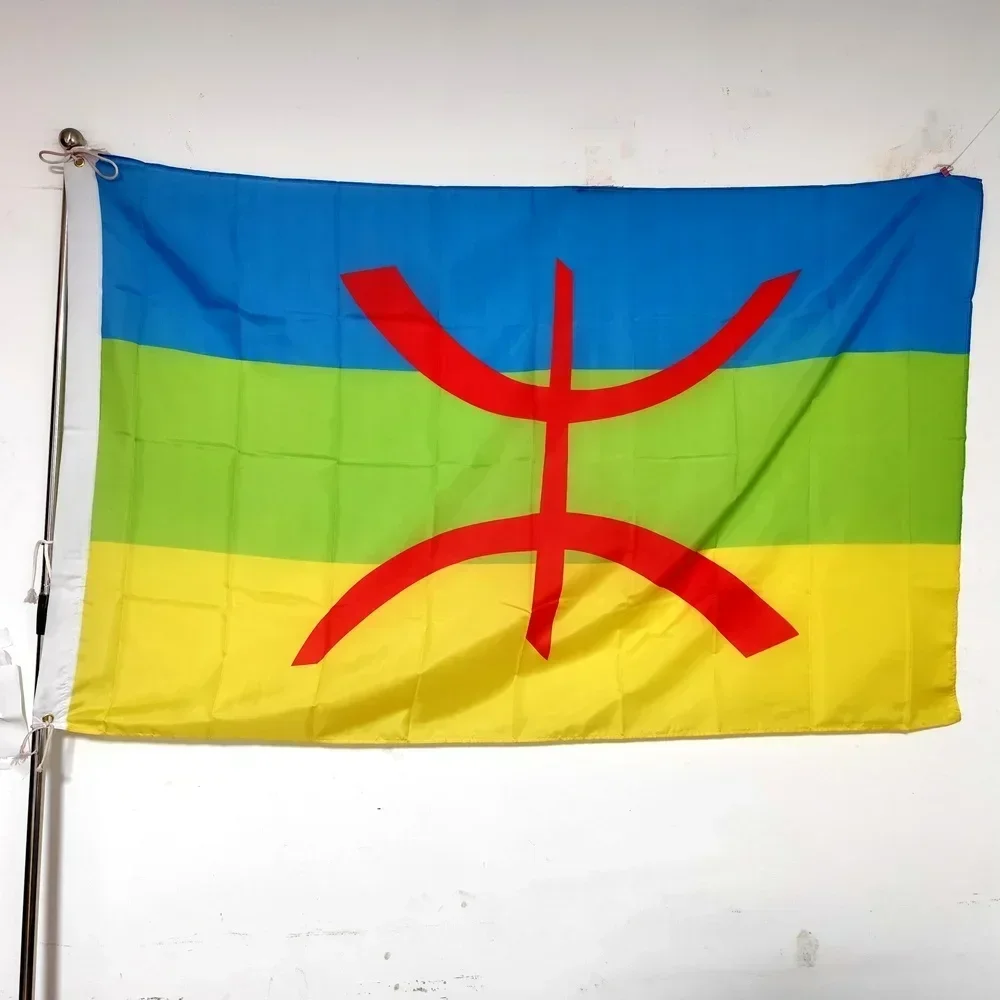 

90x150cm High-Quality Polyester Amazigh Berber Flag 3x5ft North Africa Banner for Home Decoration